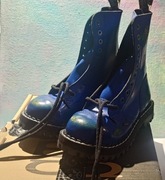 Glany STEEL przecierane niebieski/żółty 