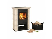 Piec piecyk kaflowy Thorma BORGHOLM Kremowy 7kw ECODESIGN