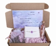 Bransoletka z kamieni naturalnych, box relaksacyjny, agat,srebro