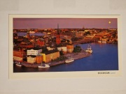 Pocztówka Widokówka z Sztokholmu Szwecja (24x13,5cm) Kartka