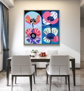 Autorski plakat motywowany poezją perską "Dopóki są maki, trzeba żyć"