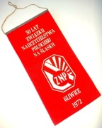 Proporczyk ZNP Związek Nauczycielstwa Polskiego na Śląsku Gliwice 1972