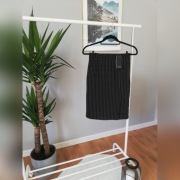 Ołówkowa czarna midi spódnica kratka Reserved XS