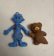 Stare figurki PRL Betty Rubble & Teddy Bear