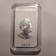 Sztabko moneta 1oz Ag 2022 Australia