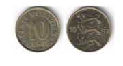 E01 Estonia 10 senti 1997