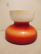 wazon ,Reducta , szkło PRL Hortensja