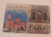 DUŻY Magnes na lodówkę BIAŁOWIEŻA Carska Cerkiew Św.Mikołaja Ikonostas(16) 