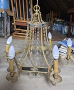 Stylowy ŻYRANDOL z kryształkami glamour pałacowy lampa