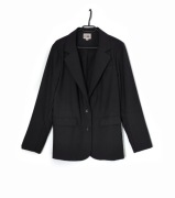 Marynarka Oversize Klasyczna Biurowa Czarna Calli. |R. 44/XXL