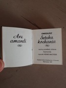 Sztuka kochania,Ars amandi,Owidiusz wyd.miniaturow