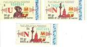 Warszawa, 3 Bilety  ZTM 30gr/3000zł; 60gr/6000zł; 80gr/8000zł 