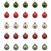 IKEA VINTERFINT mała bombka szkło 25 sztuk plus haczyki