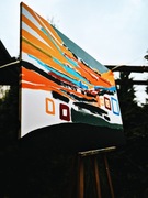 „LABIRYNT KOLORU” OBRAZ RĘCZNIE MALOWANY 