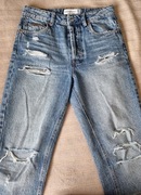 Jeansy Stradivarius dziury przetarcia rozm. 36 S
