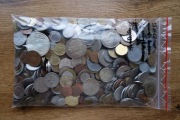 monety do wyceny 580 sztuk we foliowym worku