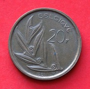20  Franków   1981  r -    Belgia   Belgique Baldwin I