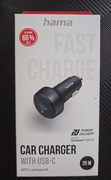 Hama Ładowarka Samochodowa Usb C 25W Czarna (201638)