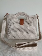 Torebka Tout-mini kolor Ivory ręcznie robiona 