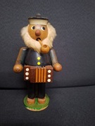 Stary drewniany dziadek dymiarz na kadzidełka 