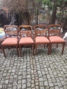 Komplet 4 dębowych krzeseł z 50-60tych. Cztery krzesła dąb. 