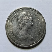 5 cents 1986 bez znaku menniczego Elżbieta II Kanada