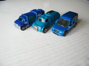 MATCHBOX ZESTAW Ford Transit Connect Aqua King Mobile Command = 3w1