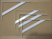 Wspornik półki kątownik wzmocniony 300x250 cm biały komplet 4 szt.