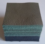 Skóra Kwadrat 8 x 8 cm (30 sztuk) Licowa Włoska Zielony i inne (36)