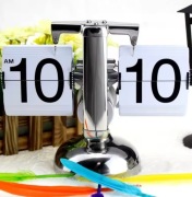 Vintage Flip Digital Clock zegar stołowy mechaniczny dekoracja domu biuro