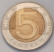 5 zł złotych 1996 r. 