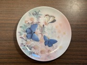 UNIKAT LENA LIU Śliczny talerz ozdobny porcelanowy MOTYLE #6