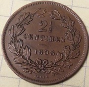 Luksemburg 2 1/2 centyma 1908