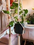 Kwietnik makrama wiszący na roślinę 1m - kolory