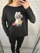 Bluzka Agnes firmy Minouu z aplikacją pieska Pudla  z przodu