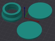 Zestaw adapterów wg projektu wydruk 3D z PA12CF15 (nylon)