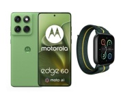 Motorola Edge 60 5G 12/256GB Shamrock + watch fit+ 3mkCase + ładowarka