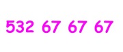 532 67 67 67 ZŁOTY NUMER T-Mobile