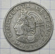 #3842 Meksyk 50 centavos 1970 