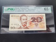Banknoty 20,50,1000,2x2000 złotych WZÓR,PMG ,UNC