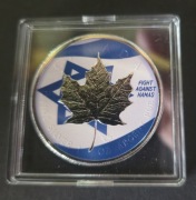 Kanada Liść Klonu Walka z Hamasem srebro 1 oz 2023