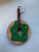 BRELOK SKÓRZANY Pączek | Donut (HANDMADE)