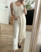 Kremowa bluzka narzutka Joseph Ribkoff 36 premium vintage