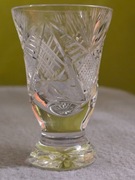 Piękny mały kieliszek kryształ