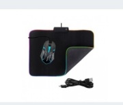 GAMINGOWA PODKŁADKA PO MYSZ MYSZKĘ Z WUDOWANĄ TAŚMĄ LED - KOLORY 25x35 cm