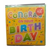 Muzyczna Kartka Urodzinowa Grająca – Congrats! Feel the Beat (XXL)