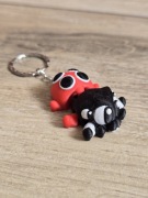 Breloczek Pająk Biedronka 3d - Brelok Druk3d fidget Keychain