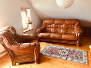 Skórzany komplet wypoczynkowy