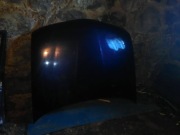 Maska granatowa mitsubishi carisma 1997