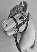 NOWY uszyty Hobby Horse A4 z ogłowiem i wodzami w zestawie szary